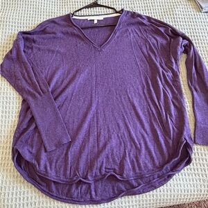Victorias Secret purple V neck sweater, size L